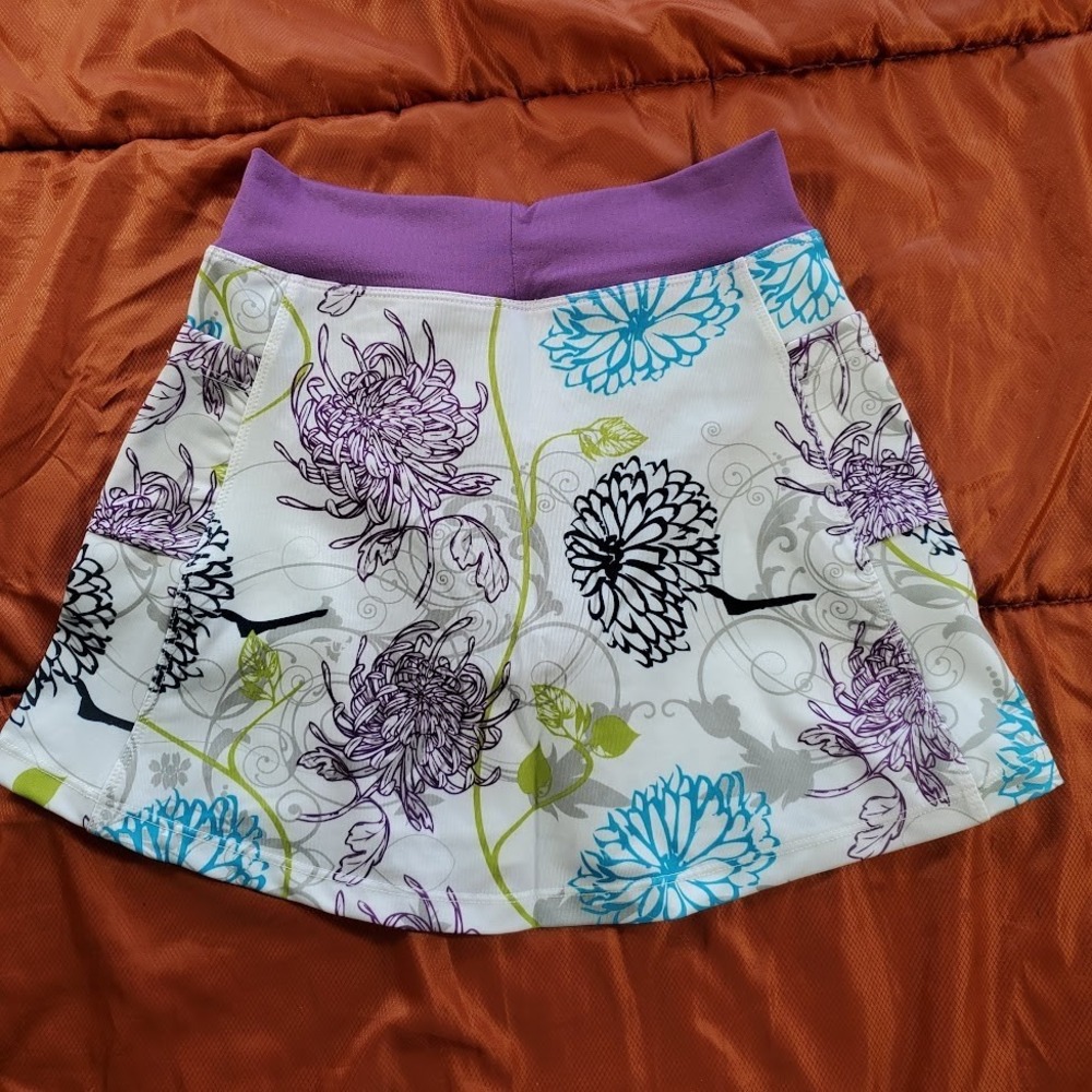 NWT 🏃Running Skirts Floral Skort Size 0 XS (Teen 12-16) Purple Sweatwick 90/10 - Picture 8 of 8